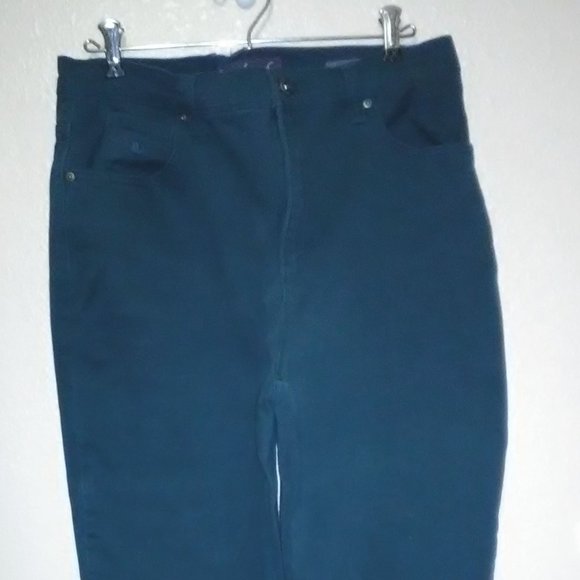GLORIA VANDERBILT AMANDA JEANS TURQUOISE SIZE 14 AVG - Picture 2 of 10